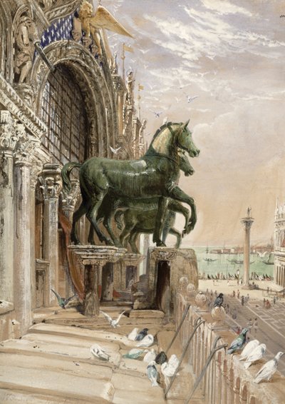 Upper Portion of the Facade of St. Mark